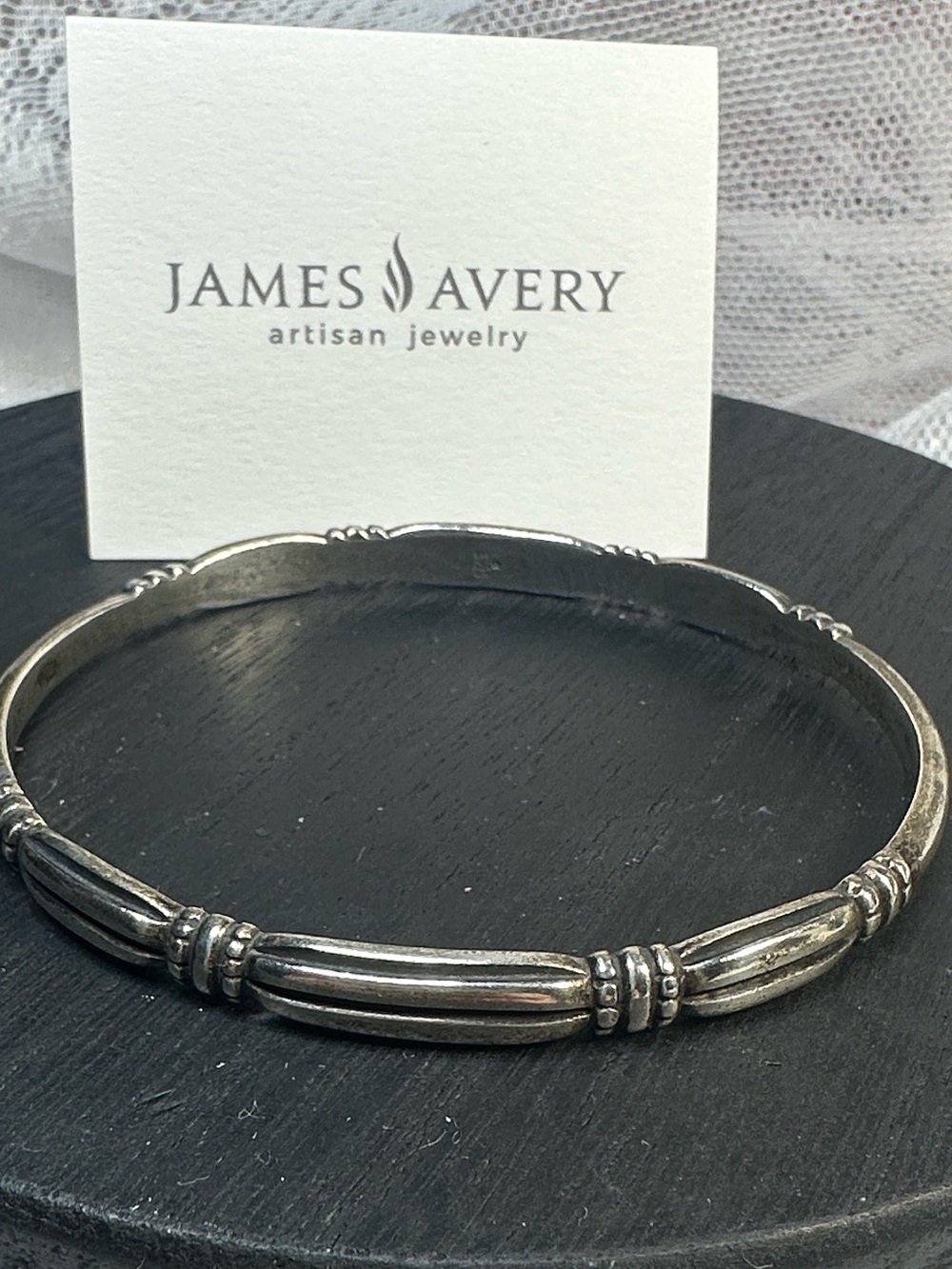 RARE James Avery bracelet bangle sterling silver